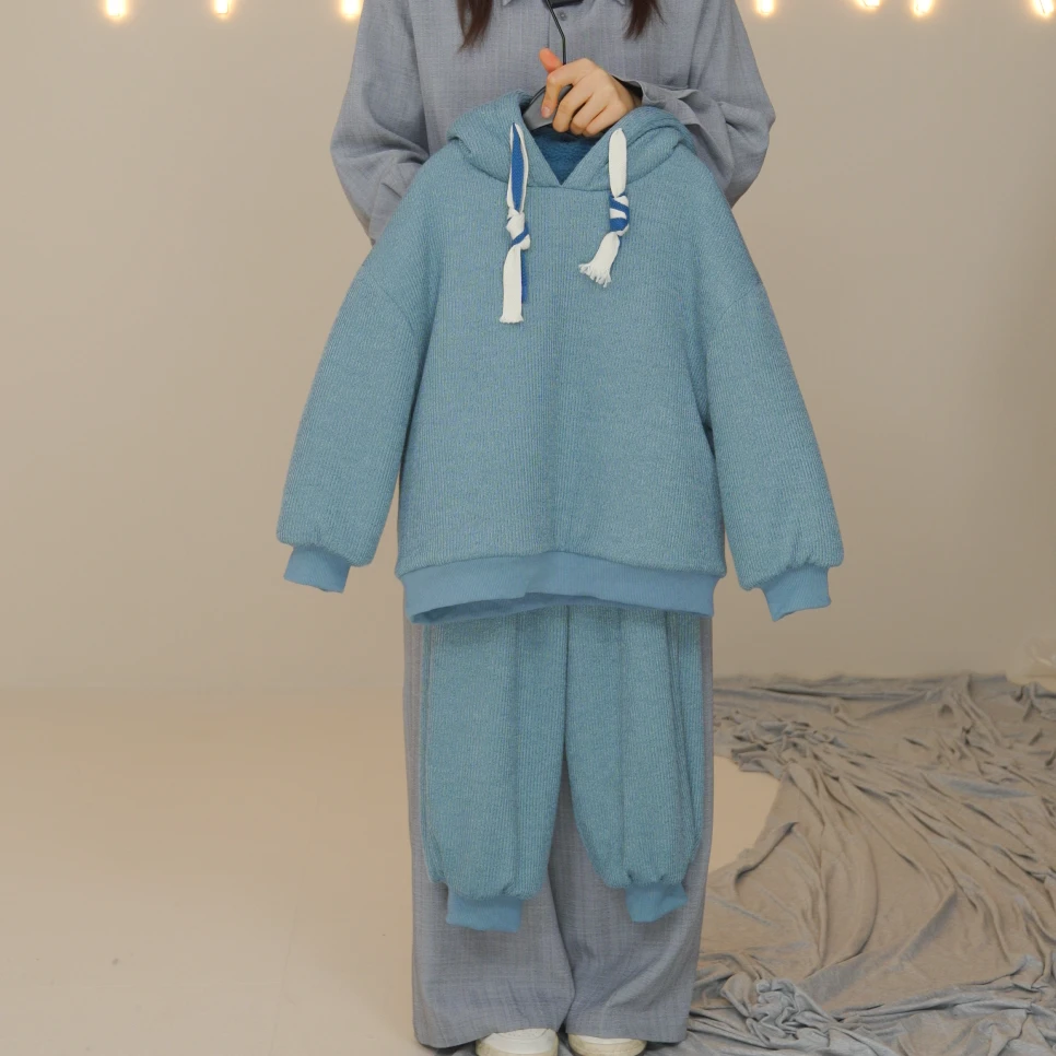 I'm Vena<怎木>女童2024冬款加绒套装毛毛里布39Z3709