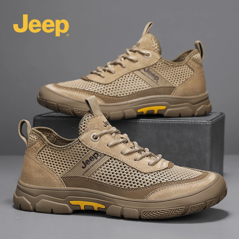Jeep凉鞋男2025夏季外穿包头开车户外运动防滑防臭耐磨沙滩涉水鞋