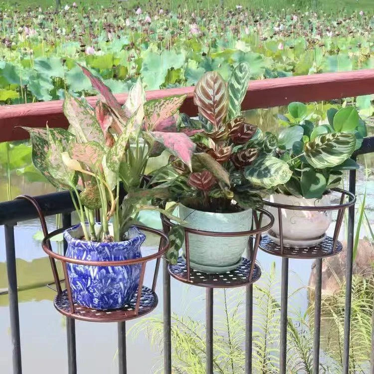 花篮窗台挂架阳台挂式花架悬挂绿萝花盆护栏花架简约加粗一件代发