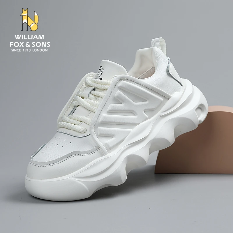 【预售15天】男士休闲百搭夏季薄款小白鞋厚底潮鞋透气舒适白色