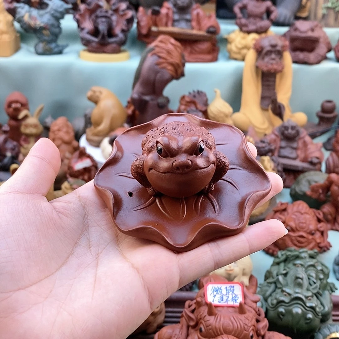 紫砂茶宠宜兴紫砂金蟾