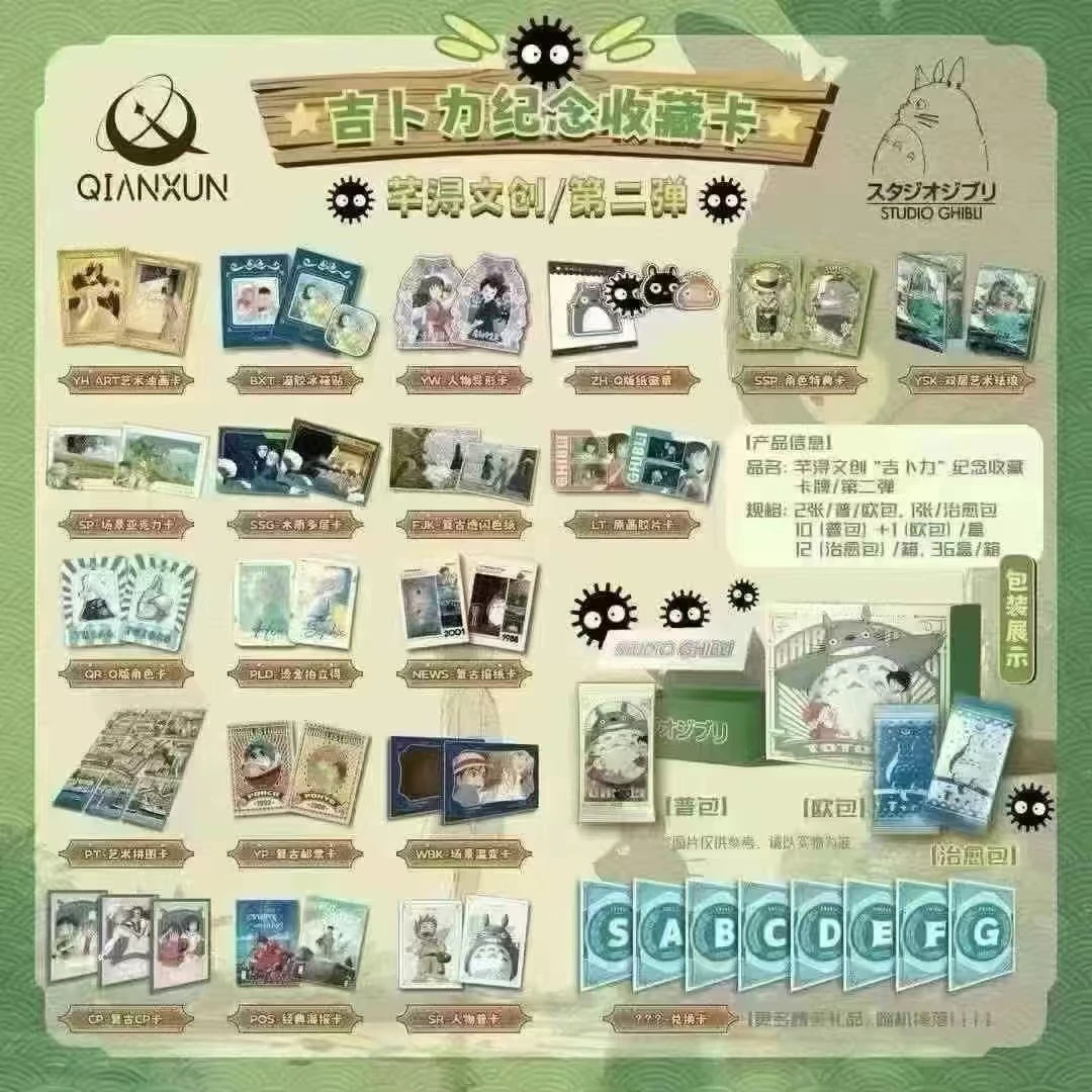 【猪包】宫崎骏-吉卜力收藏卡第二弹拆卡卡牌盲盒可爱【国二创】