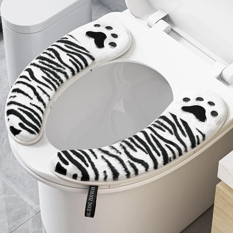 马桶坐垫家用四季通用坐便套粘贴式座便器垫圈秋冬加厚马桶贴垫子