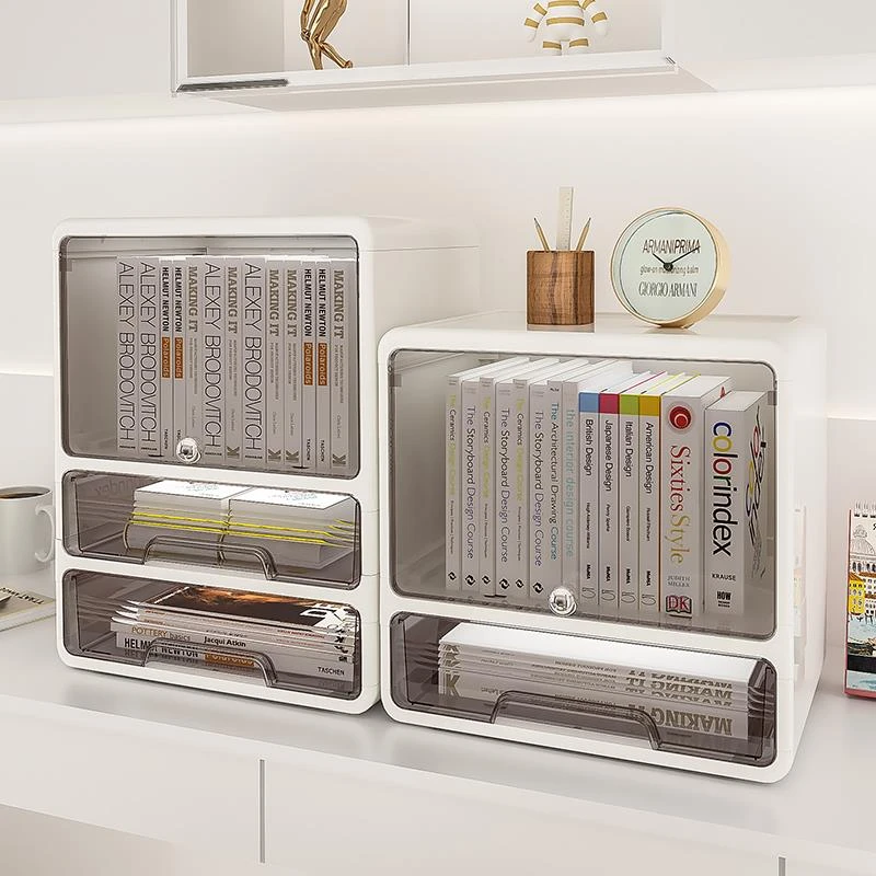 亚克力桌面收纳盒文具办公桌置物架杂物储物盒化妆品抽屉式整理盒