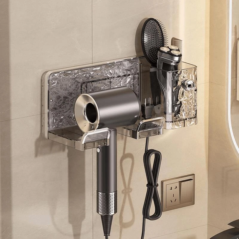 吹风机架免打孔吹风筒电吹风挂架卫生间壁挂式风筒支架收纳神器