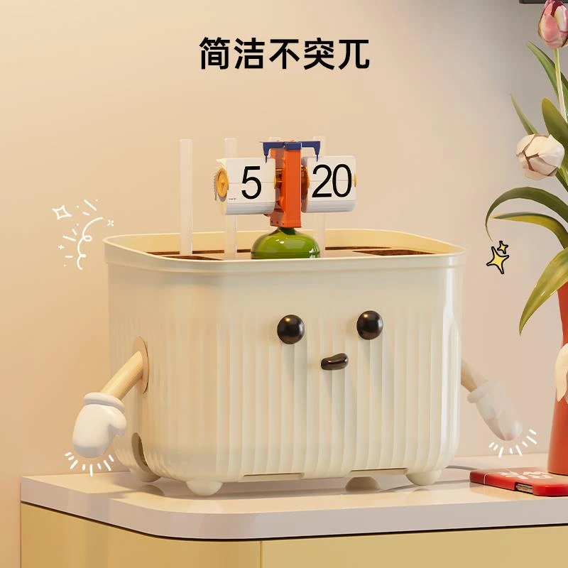 wifi路由器盒子收纳盒客厅新款高档网线光纤猫置物架插线板遮丑