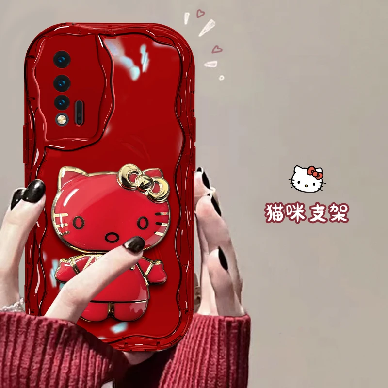 华为nova6 5G手机壳奶油纹猫猫支架高颜值透红硅胶防摔可爱女款