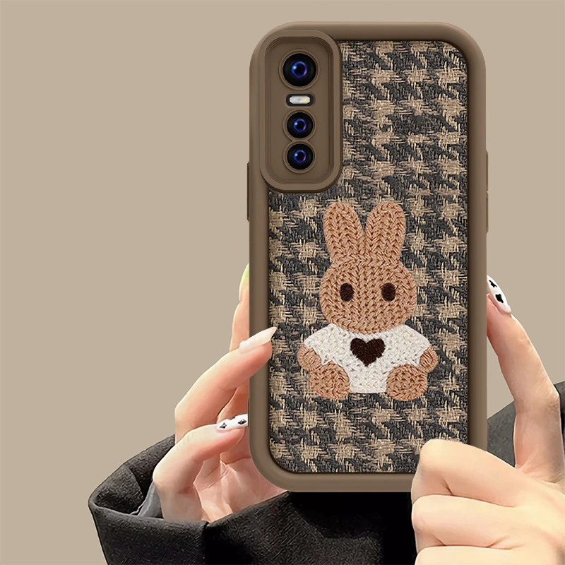 vivo Y73S手机壳爱心兔子可爱高颜值硅胶全包防摔女款软壳ins