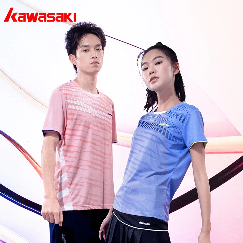 kawasaki/川崎羽毛球服 A1930 男女圆领速干运动上衣T恤短袖球衣