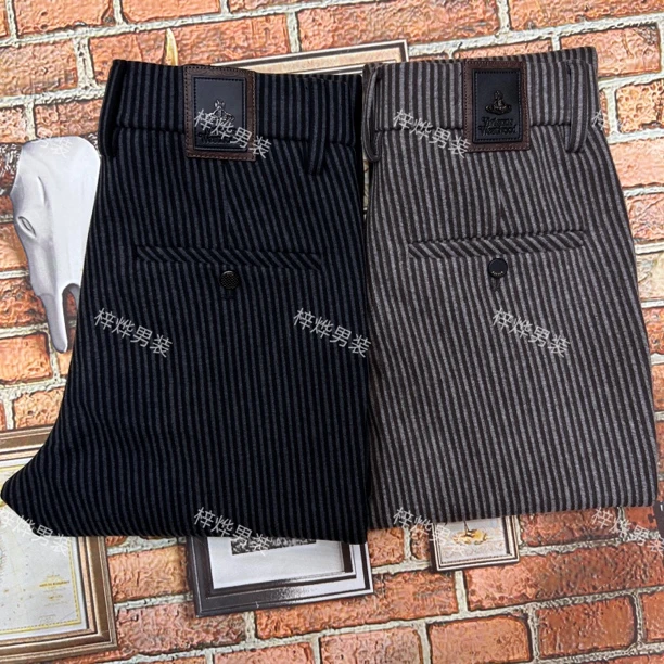 L1079男士轻奢毛呢休闲长裤