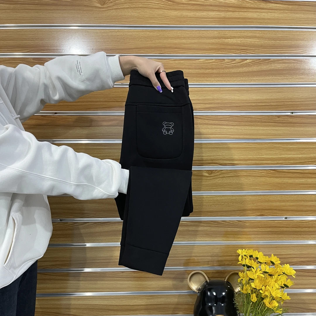 39599精工刺绣休闲小脚卫裤