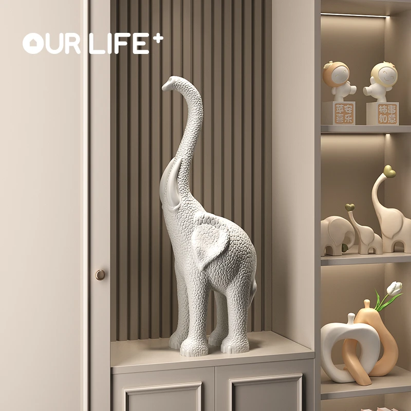 大象客厅现代轻奢高档抽象乔迁送礼入户进门玄关家居摆件装饰品