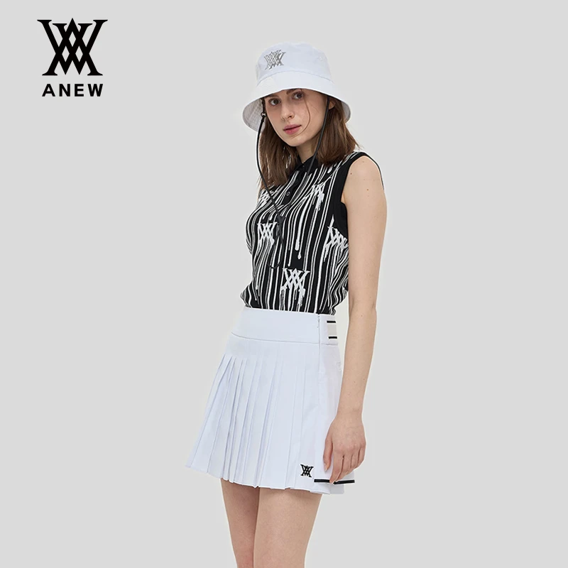 ANEW高尔夫运动服装女士无袖t恤针织背心夏休闲透气短袖AGEMWKV03