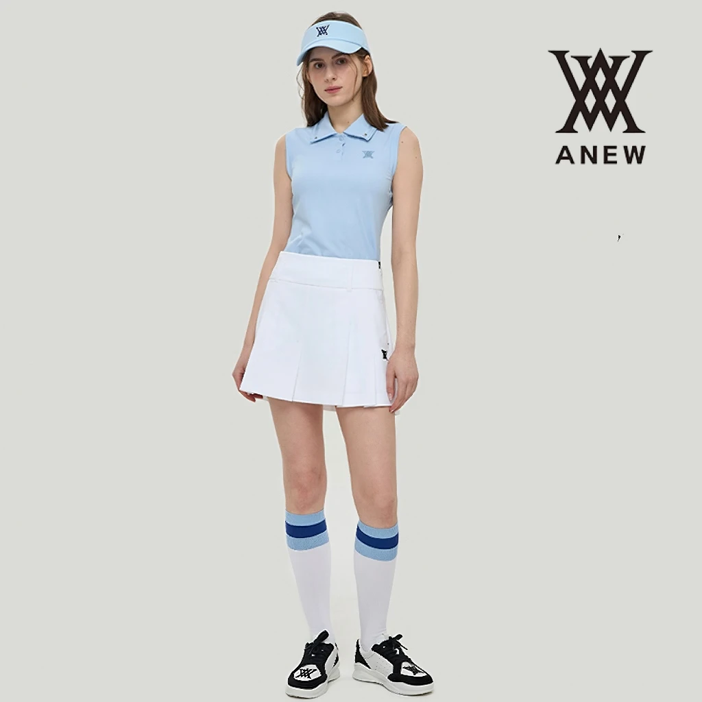 ANEW高尔夫运动服装女POLO翻领无袖背心夏季高弹修身女AGEMWTN03