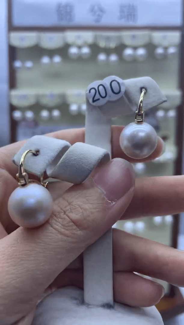 【闪购商品】淡水珍珠耳饰银S925镶嵌200