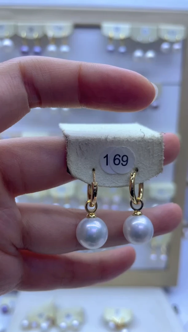 【闪购商品】淡水珍珠耳饰银S925镶嵌169