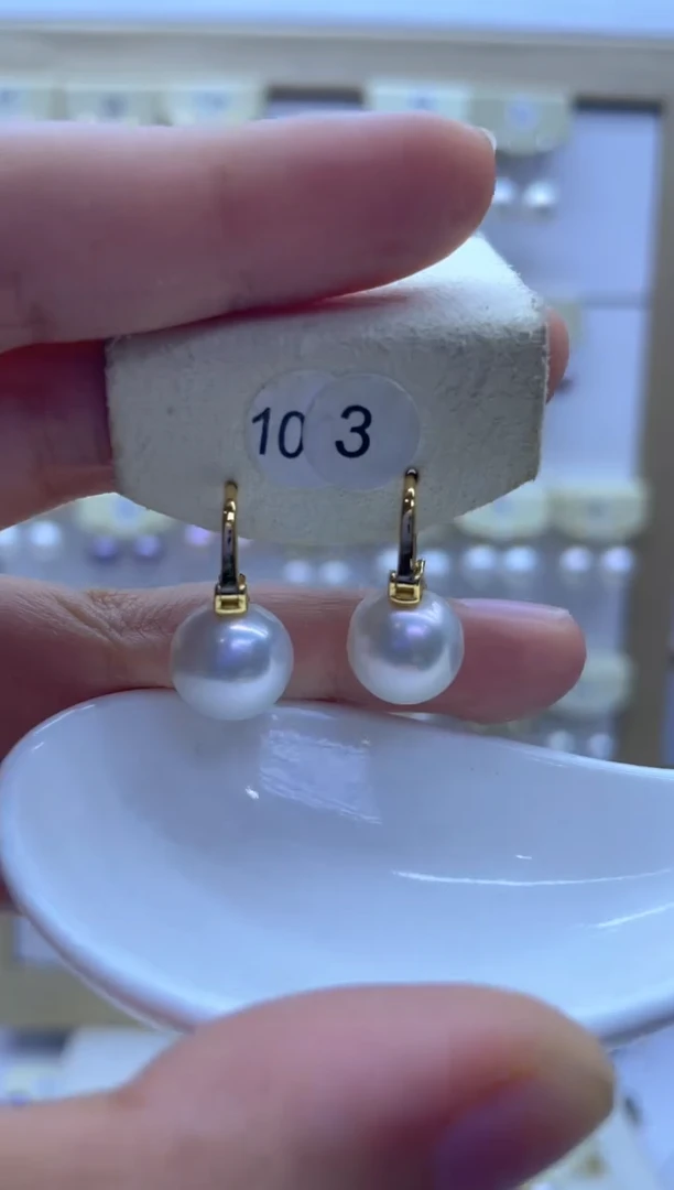 【闪购商品】淡水珍珠耳饰银S925镶嵌103