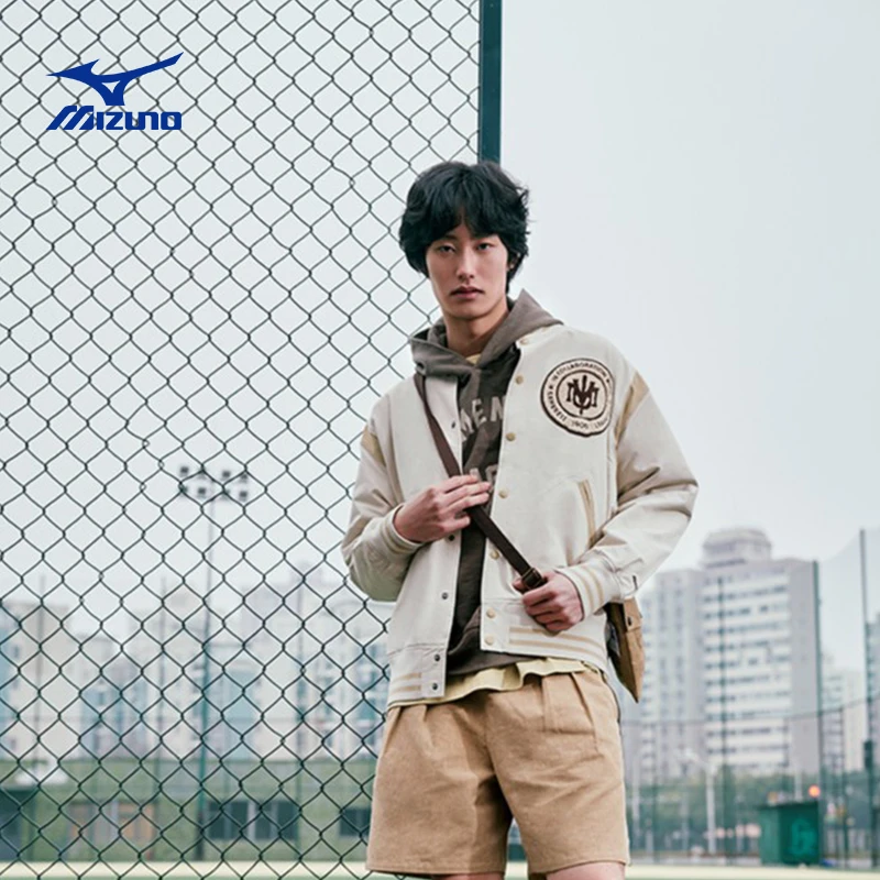 Mizuno/美津浓U.Sage联名冬季棒球服宽松版型百搭时尚梭织夹克