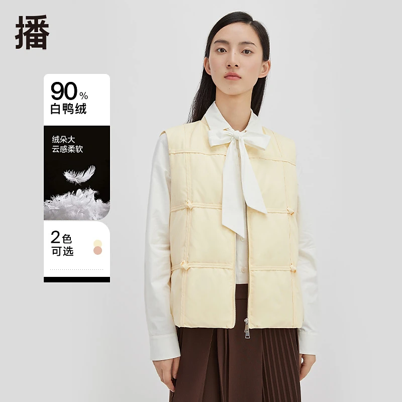 【达人专属】播针织户外春夏宽松休闲球领型马甲DDQ4MD5542柔软