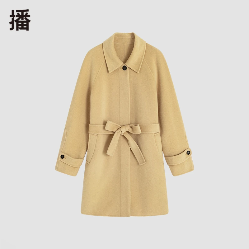 播broadcast中长款大衣热力感DDP4AD4840