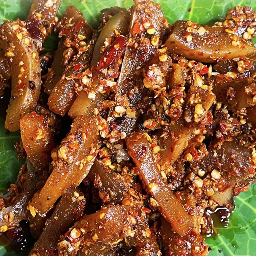 小晚家手工现做油炝牛皮《中通快递》
