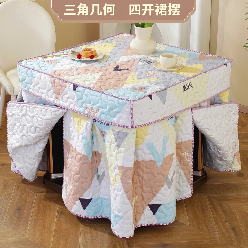 电暖桌烤火炉被电暖炉桌布烤火桌子罩套冬季电炉罩被子加厚正方形