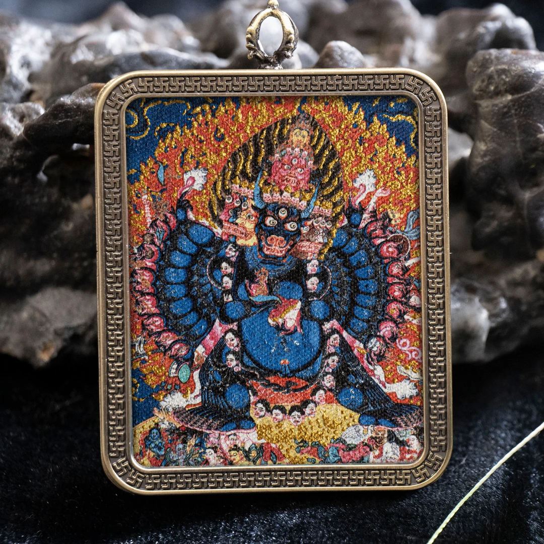 【31】 大威德金刚  蓝色 【威力】【德行】【智慧】【业障】【健康】【慈悲】