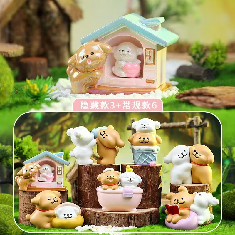 可爱的线条小狗摆件diy