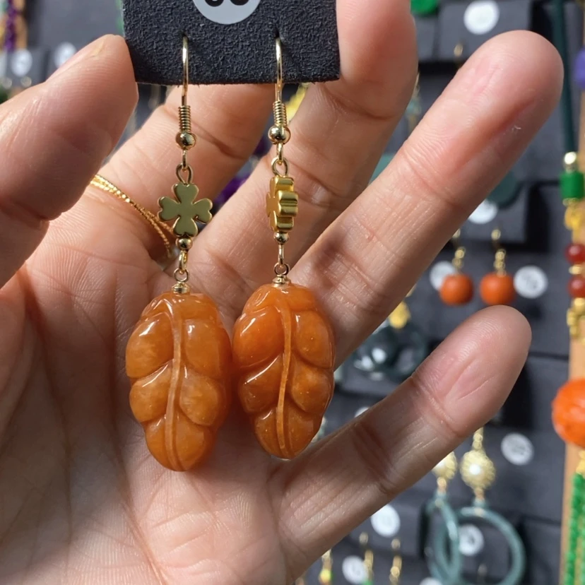 【闪购商品】翡翠耳饰未镶嵌398
