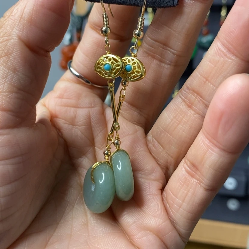 【闪购商品】翡翠耳饰未镶嵌622