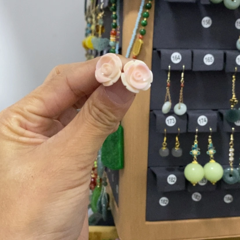 【闪购商品】翡翠耳饰未镶嵌715