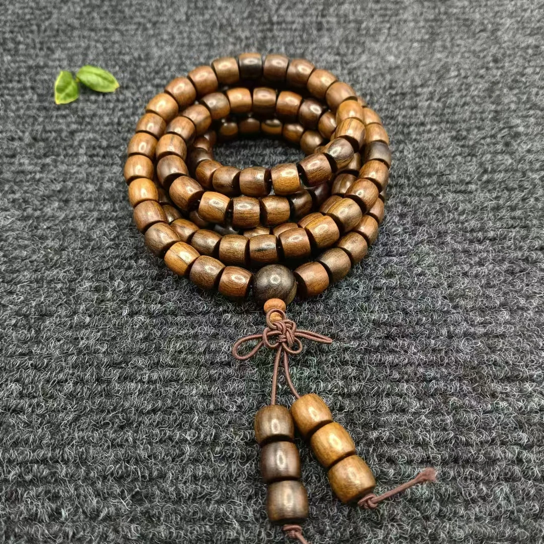 贡木0.8桶珠多圈手串