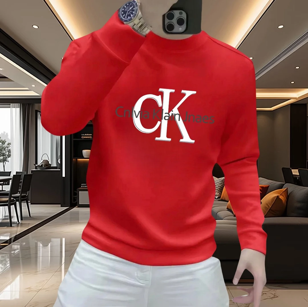 2025新款时尚潮流秋冬季新款圆领卫衣潮牌高端设计休闲简约卫衣