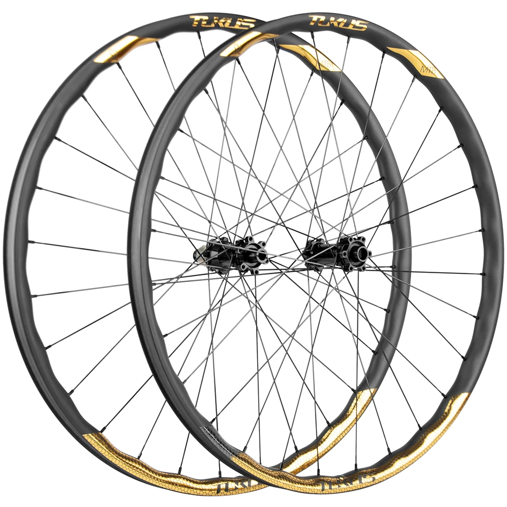 途酷斯挑战者山地波浪系列原生真空山地自行车轮组六钉桶轴boost