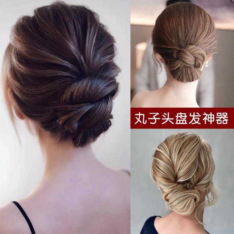 懒人盘发器哑光发簪发插丸子头发插发夹插梳工具头饰简约盘发簪