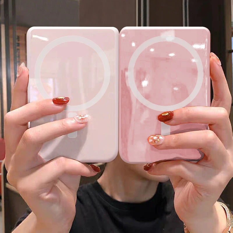 磁吸充电宝10000毫安大容量自带线小巧便携迷你适用苹果15/13/14