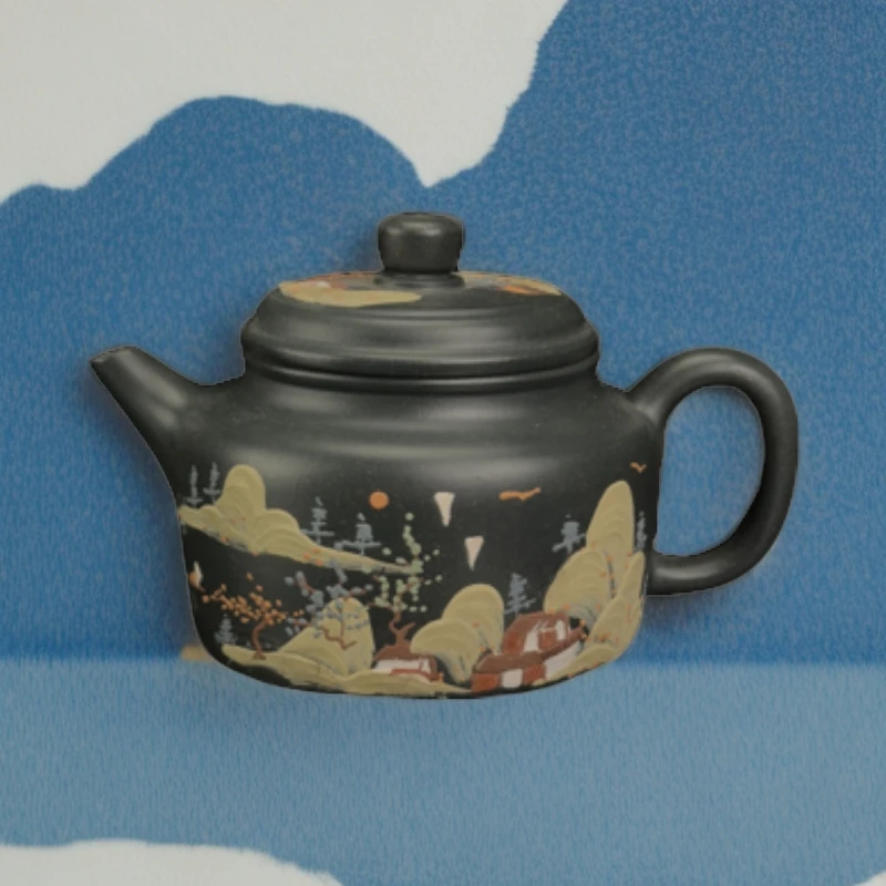 德钟壶手工制作原矿绿泥