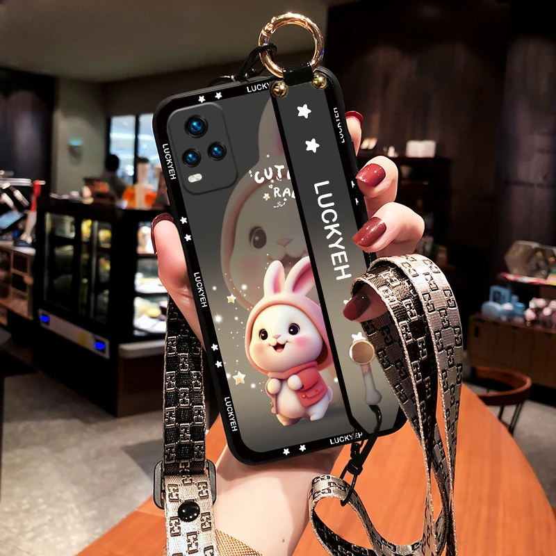 vivo S7手机壳S7e防摔S6全包S5腕带S1斜挎挂绳硅胶S1Pro男女软S7t