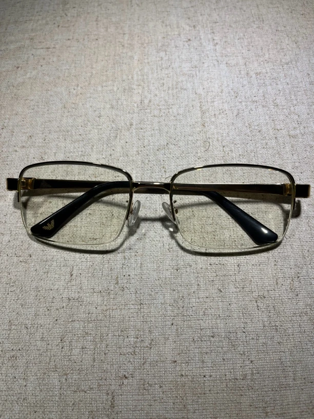 竹叶青水晶石头眼镜 半框拉丝设计 防强光