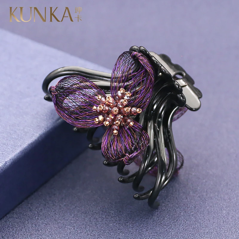kunka/坤卡 合金发饰 金属丝编织抓夹