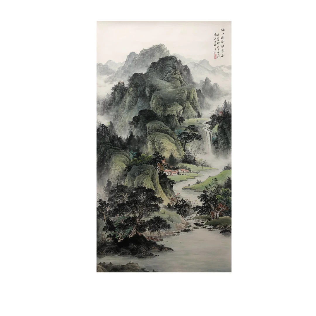 【乡宝宝书画】刘兴文  大六尺 180×97cm 写意山水画 纯手绘
