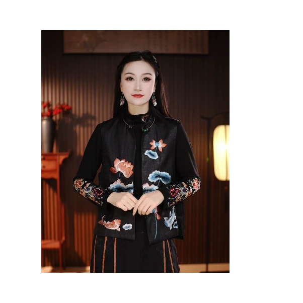 [荷风]公子柒高定新中式双面穿马夹