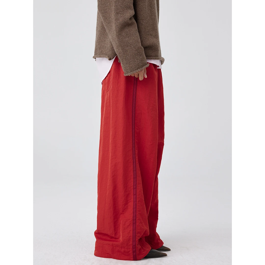 Simple Project*Loose-fit Nylon Pants 打褶阔形尼龙长裤