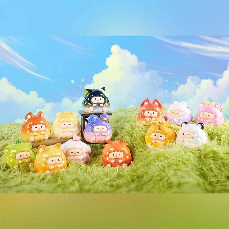新款福气多多系列盲盒创意可爱潮玩盲盒手办树脂工艺礼品桌面摆件
