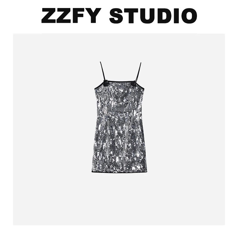 【超总专属】ZZFY STUDIO 亮片吊带气质连衣裙 24YLYQ140008H