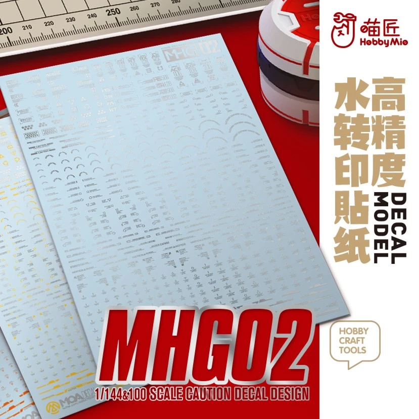 喵匠 HOBBY MIO MHG02 1/100 1/144通用款警告标识贴高精度水贴纸