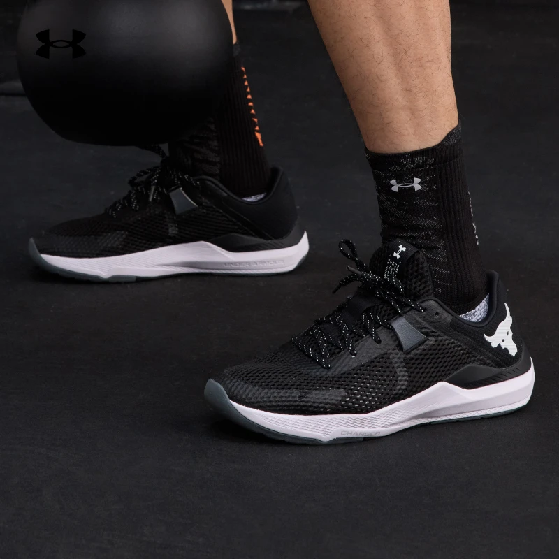 安德玛官网UA Project Rock强森情侣运动户外缓震训练鞋3025081