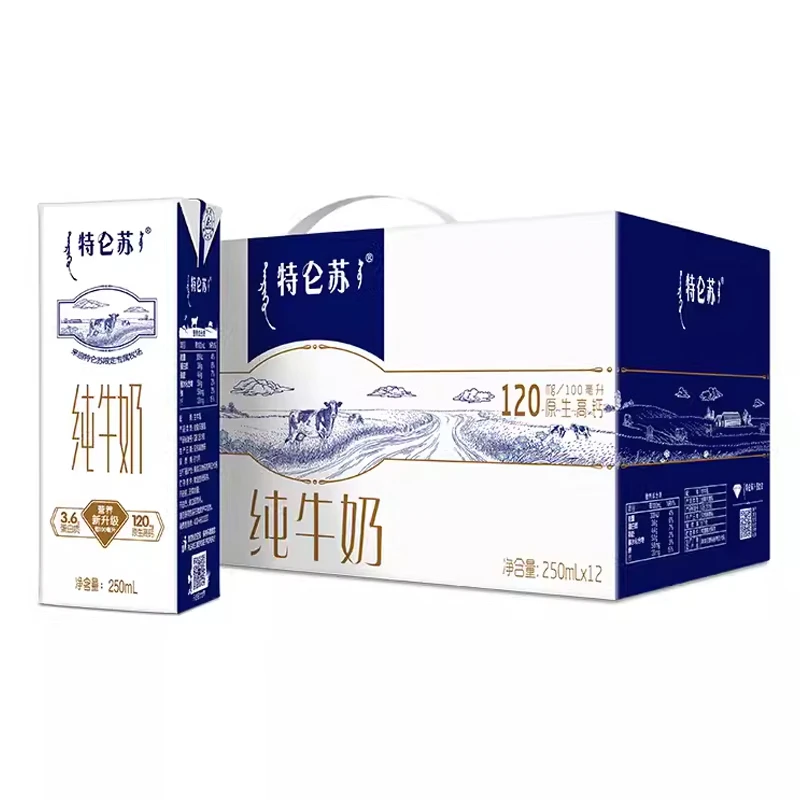 蒙牛特仑苏纯牛奶250ml*12/箱