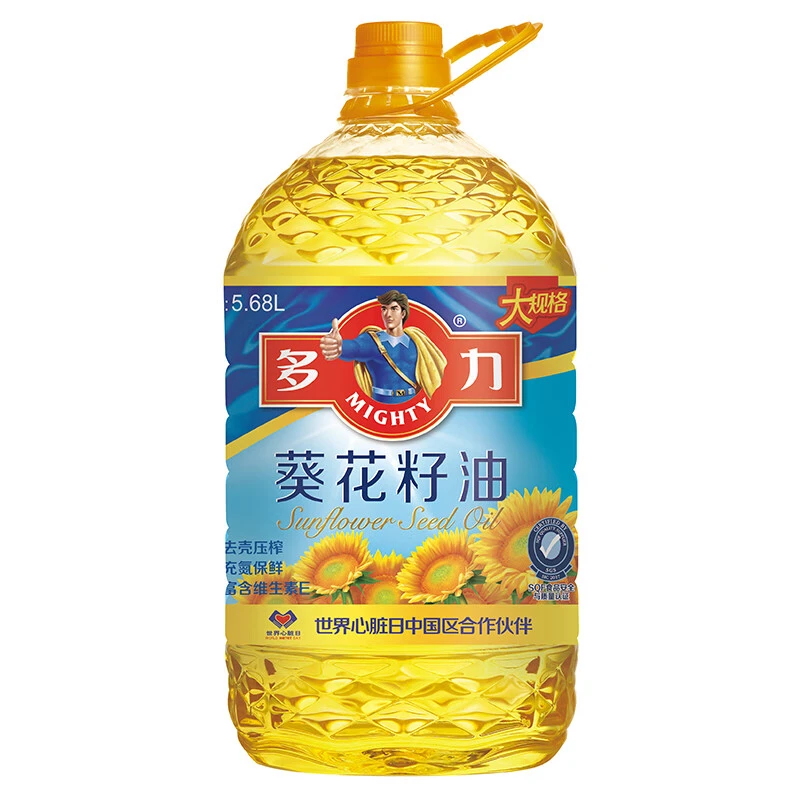 多力纯葵花籽油5.68L/桶