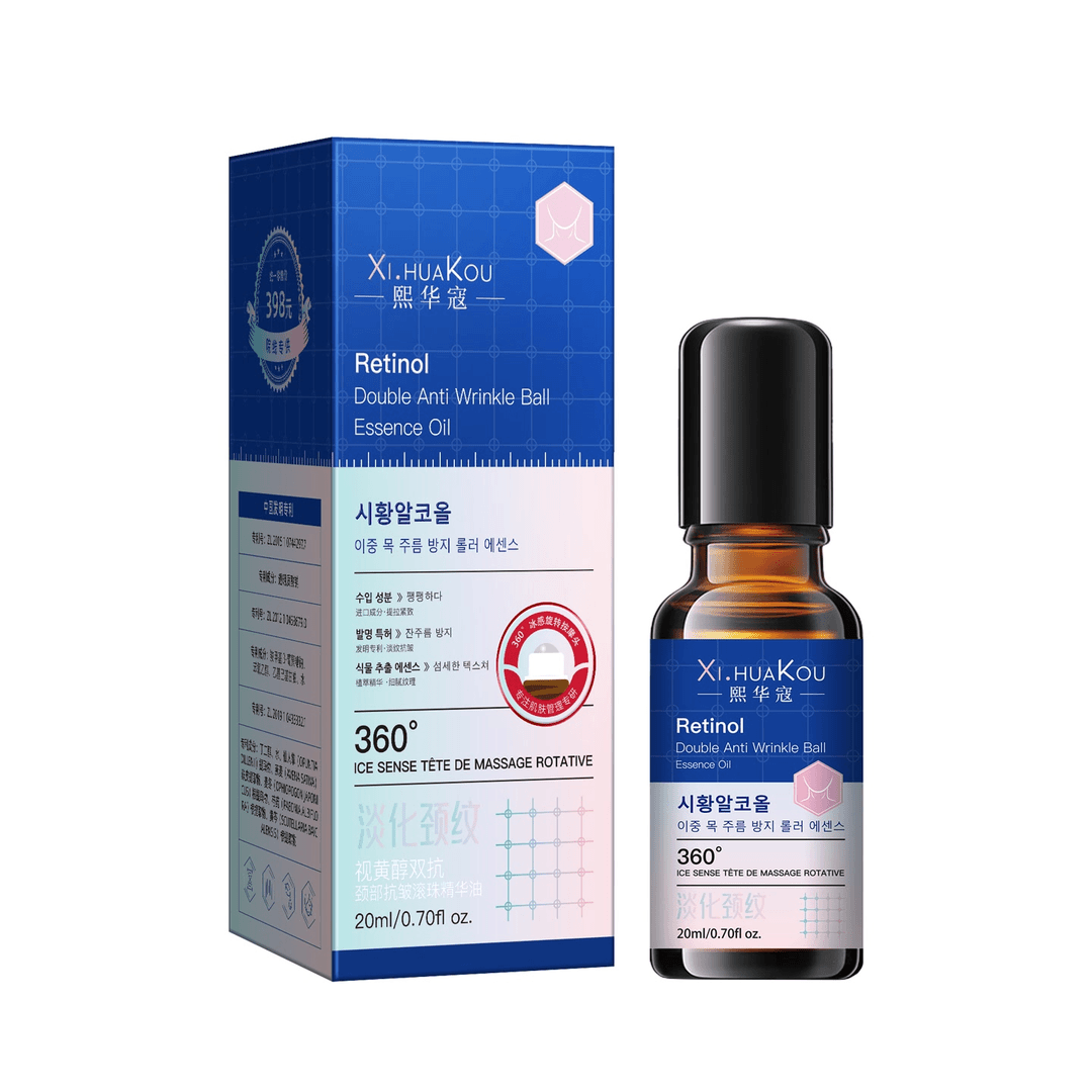 熙华寇视黄醇双抗颈部抗皱滚珠精华油
